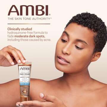 Ambi Even & Clear Fade Cream, Hydroquinone-free Hyperpigmentation Treatment, Dark Spot Corrector, Re...