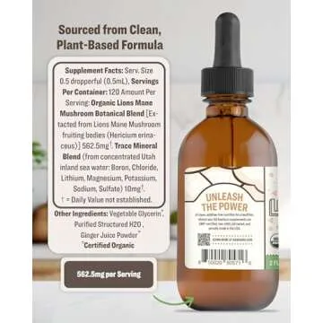 RawGuru Lion's Mane Mushroom Tincture - Immunity & Cognitive Boost