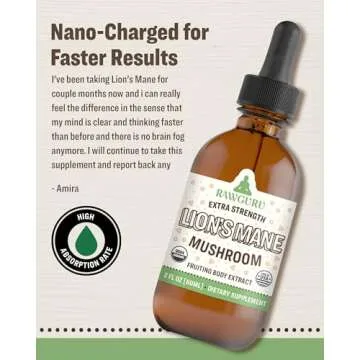 RawGuru Lion's Mane Mushroom Tincture - Immunity & Cognitive Boost