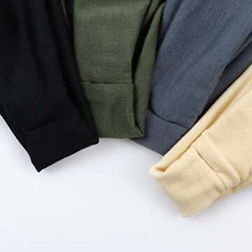 DRESHOW 6 Pack Yoga Sports Headbands for Women Elastic Non-Slip Headbands Running Workout Hair Bands