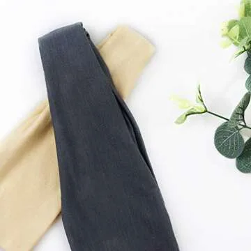 DRESHOW 6 Pack Yoga Sports Headbands for Women Elastic Non-Slip Headbands Running Workout Hair Bands