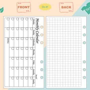 164 Sheets A6 Planner Inserts for Budgeting and Savings