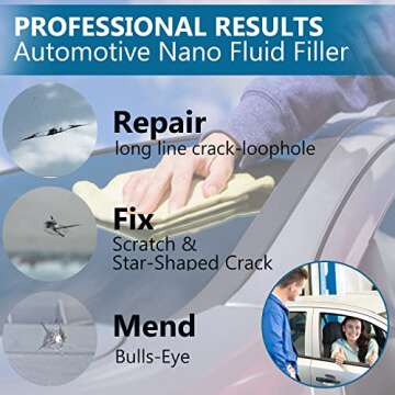 Premium Windshield Repair Kit with Nano Glass Fluid for Quick Fixes