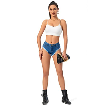 Sexy High Waisted Denim Shorts for Women | Oflive Clubwear