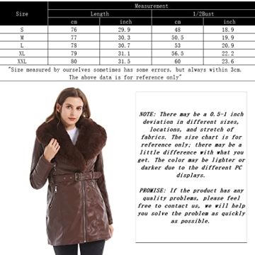 Stylish GRAN ORIENTE Brown Faux Leather Jacket for Women