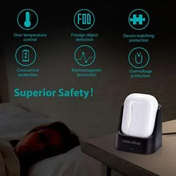 Airpods Charger, Wireless Charger for Airpods Pro and Airpods -Black