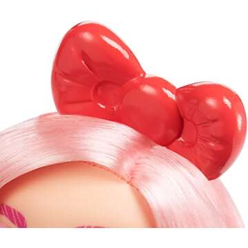 Sanrio Hello Kitty Figure & Éclair Doll (~10-in) wearing Fashions and Accessories, Long Pink Hair and Trendy Outfit, Great Gift for Kids Ages 3Y+