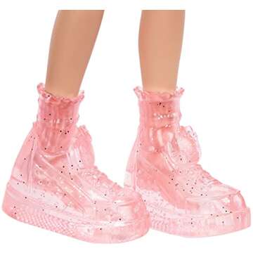 Sanrio Hello Kitty Figure & Éclair Doll (~10-in) wearing Fashions and Accessories, Long Pink Hair and Trendy Outfit, Great Gift for Kids Ages 3Y+