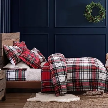 Spencer Plaid Comforter Set - King Size Winter Elegance