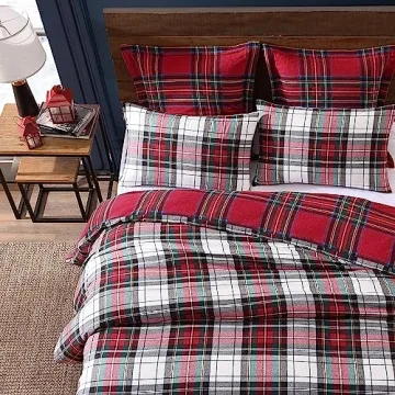 Spencer Plaid Comforter Set - King Size Winter Elegance