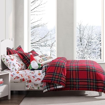 Spencer Plaid Comforter Set - King Size Winter Elegance