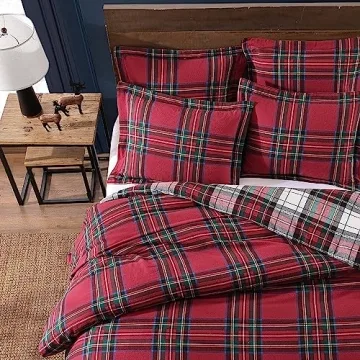 Spencer Plaid Comforter Set - King Size Winter Elegance