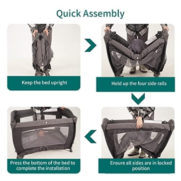 Pamo Babe Playard Deluxe - Versatile Baby Playard for Toddler Comfort