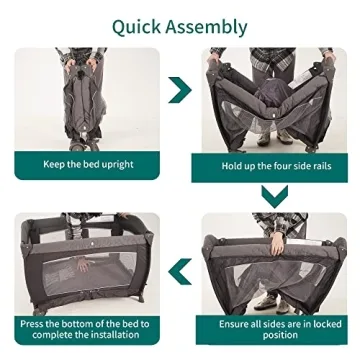 Pamo Babe Playard Deluxe - Versatile Baby Playard for Toddler Comfort