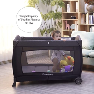 Pamo Babe Playard Deluxe - Versatile Baby Playard for Toddler Comfort
