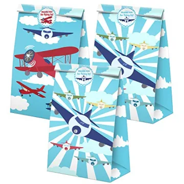 Airplane Goodie Bags - 24 Pcs for Kids Birthday Parties