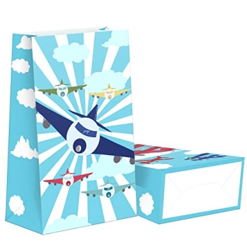 Airplane Goodie Bags - 24 Pcs for Kids Birthday Parties