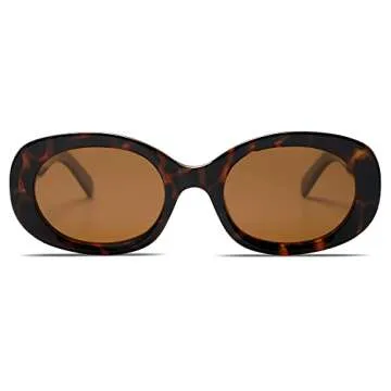 Allarallvr Retro Oval Polarized Sunglasses for Women and Men Vintage Designer Style Gafas De Sol Para Mujer AR82023 Tortoise