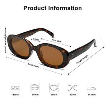 Allarallvr Retro Oval Polarized Sunglasses for Women and Men Vintage Designer Style Gafas De Sol Para Mujer AR82023 Tortoise