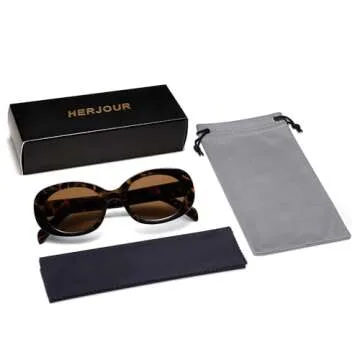 Allarallvr Retro Oval Polarized Sunglasses for Women and Men Vintage Designer Style Gafas De Sol Para Mujer AR82023 Tortoise