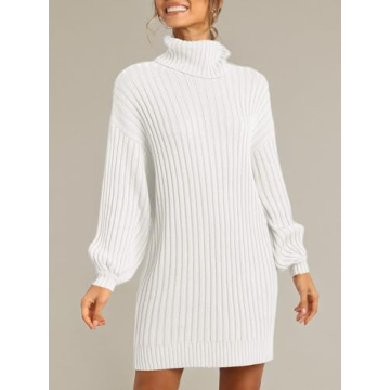 Stylish LOGENE Women's Oversized Sweater Dress for Winter