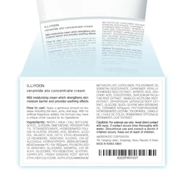 Illiyoon Ceramide Ato Cream for Moisture & Sensitive Skin