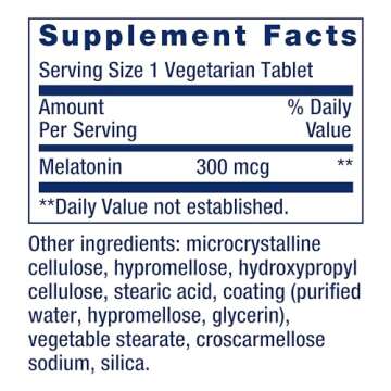 Life Extension Melatonin 6 Hour Timed Release, 300 mcg, Extended-Release Formula for Gentle Sleep Support, Healthy circadian Rhythms, Cellular Defense, Gluten-Free, Non-GMO, Vegetarian, 100 Tablets