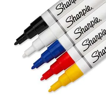 SHARPIE 36671 Water-Based Poster Paint Marker, Assorted Colors, 5-Pack