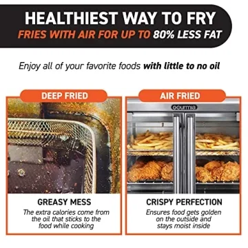 Gourmia GTF7520 Toast Oven Air Fryer for Healthy Families
