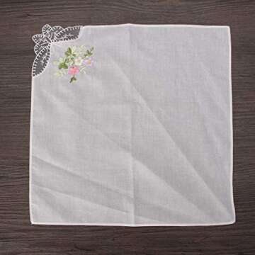 TanQiang Floral Cotton Handkerchiefs Set for Women