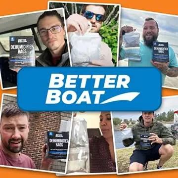 4 Pack Moisture Absorber Hanging Bags, Boat Dehumidifier with Charcoal, Unscented, Removes Dampness and Musty Odors, Ideal for Basement, Closet, Home, Car, RV, and Boating