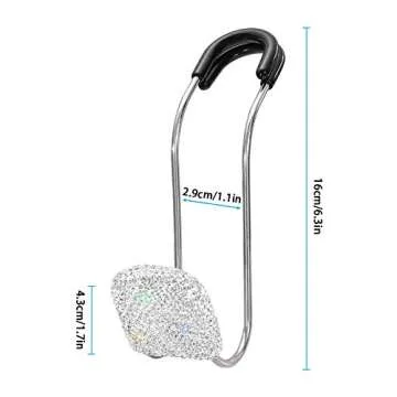 SAVORI Bling Car Headrest Hooks for Stylish Organization