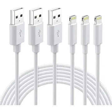 Lightning Cable MFi Certified - iPhone Charger 3Pack 6FT Lightning to USB A Charging Cable Cord Comp...