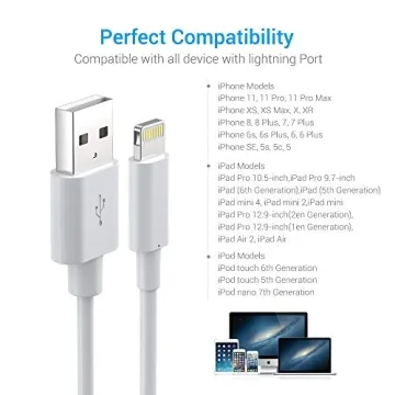 Lightning Cable MFi Certified 3Pack Fast Charging Cords