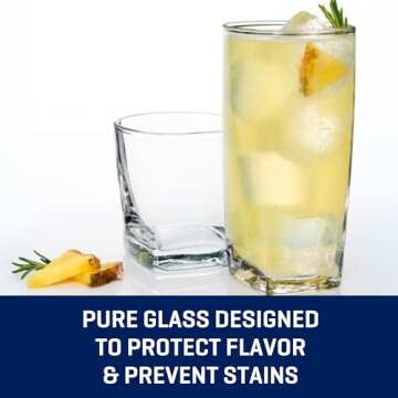 Anchor Hocking Rio Small & Large Drinking Glass Set of 16