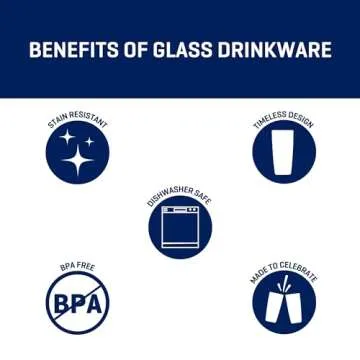 Anchor Hocking Rio Small & Large Drinking Glass Set of 16