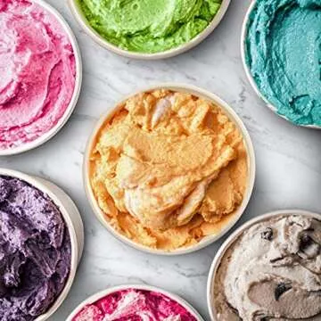 BALCI - Premium Ice Cream Containers (2 Pack - 1 Quart Each) Perfect Freezer Storage Tubs with Lids for Ice Cream, Sorbet and Gelato! - Purple