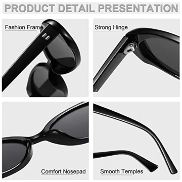 Verfimaci Retro Oval Sunglasses Women UV400 Fashion