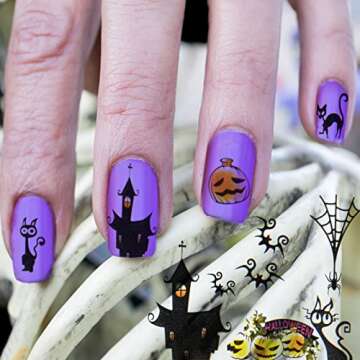 Halloween Nail Stickers - 1200+ Spooky Designs
