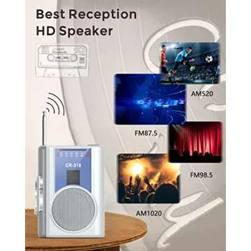 Gracioso Portable Cassette Recorder Player - Vintage & Compact