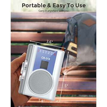 Gracioso Portable Cassette Recorder Player - Vintage & Compact