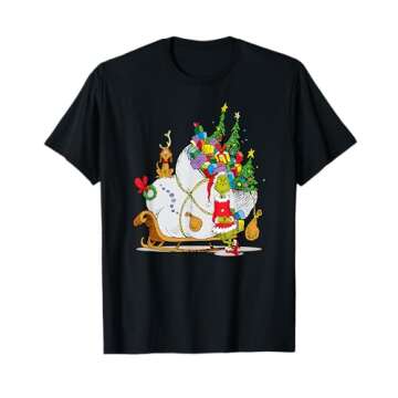 Dr. Seuss Grinch Sleigh T-shirt T-Shirt