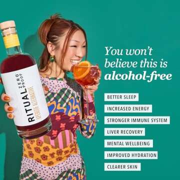 RITUAL ZERO PROOF Aperitif Alternative | Award-Winning Non-Alcoholic Spirit | 25.4 Fl Oz (750ml) | Zero Calories | Sustainably Made in USA | Make Delicious Alcohol Free Cocktails