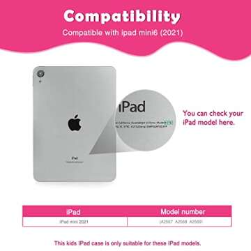 FIREVASE Kids Case for iPad Mini 6th Generation (8.3 Inch 2021), iPad Mini 6 Case for Kids, EVA Shoc...
