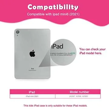 FIREVASE Kids Case for iPad Mini 6th Generation (8.3 Inch 2021), iPad Mini 6 Case for Kids, EVA Shoc...