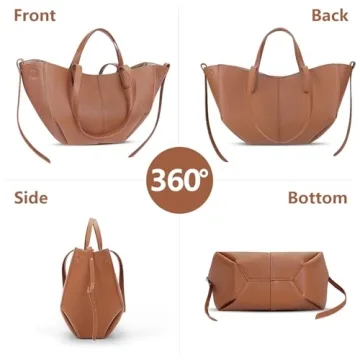 Juoxeepy Faux Leather Work Tote Bag for Women