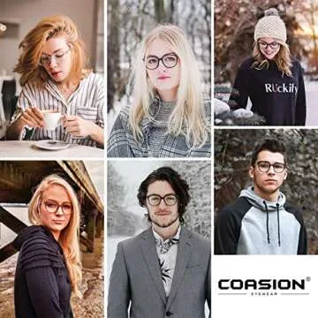 COASION Blue Light Blocking Glasses for Women Vintage Round Anti Blue Ray Computer Game Eyeglasses (Tortoise/Gold)