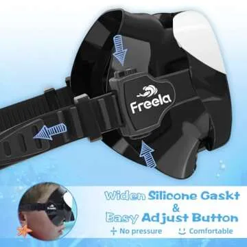 Freela Kids Swim Goggles for Girls Boys Kids 6-14 3-6 4-7 8-12 with Nose Cover, Water Pool Beach Swimming Goggles Mask for Childrens Youth Age 4 5 Tempered Glass Anti Fog Waterproof 180° Clear View