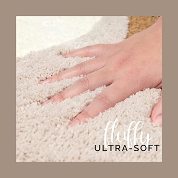 Luxurious DEXDE Boho Bathroom Rugs Soft Plush Non-Slip