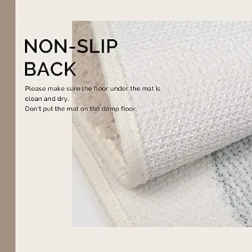 Luxurious DEXDE Boho Bathroom Rugs Soft Plush Non-Slip